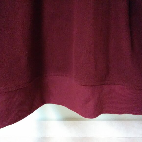 Natural Reflections pullover "fleece" maroon color XL - NWT new - Picture 2 of 14